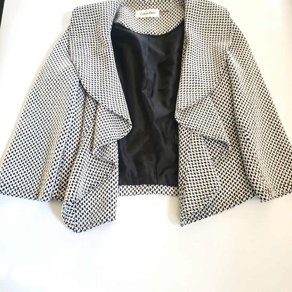 Calvin Klien black and white blazer
